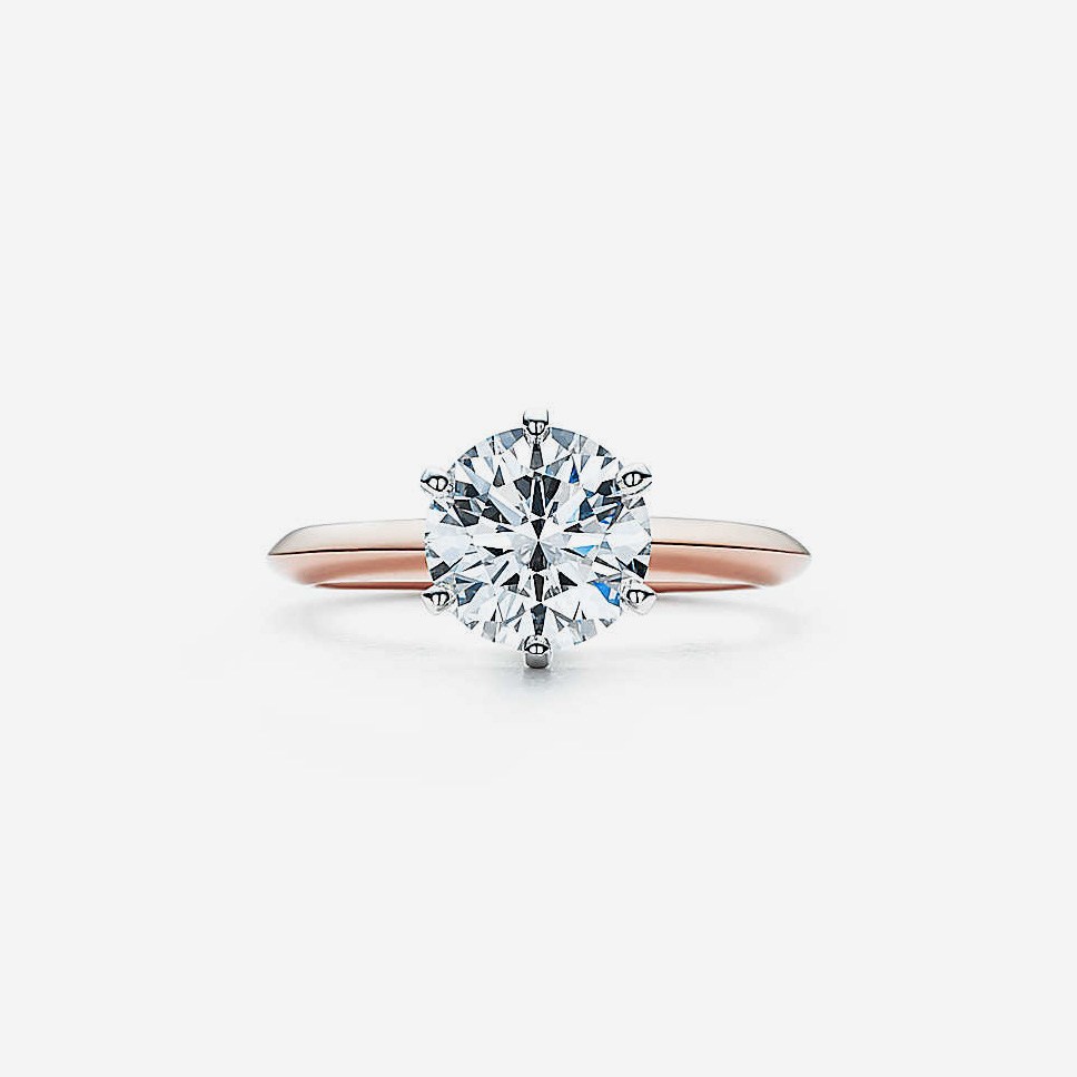 Classic Solitaire Diamond Ring – Rose Gold